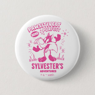 Smakelijke Retro SYLVESTER™ Ronde Button 5,7 Cm