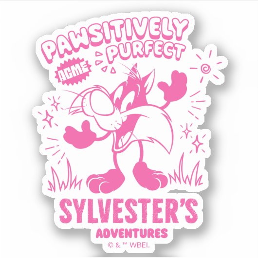 Smakelijke Retro SYLVESTER™ Sticker (Voorkant)