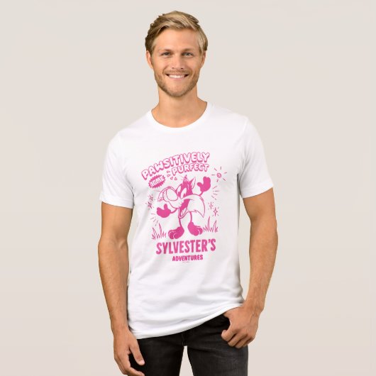 Smakelijke Retro SYLVESTER™ Tri-Blend Shirt (Voorkant volledig)