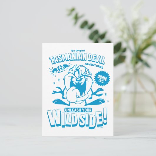 Smakelijke Retro TAZ™ Briefkaart (Staand voorkant)