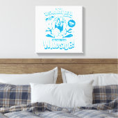 Smakelijke Retro TAZ™ Canvas Afdruk (Insitu (Slaapkamer))