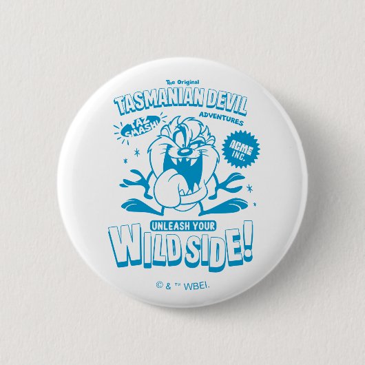 Smakelijke Retro TAZ™ Ronde Button 5,7 Cm (Voorkant)