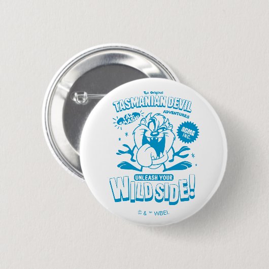 Smakelijke Retro TAZ™ Ronde Button 5,7 Cm (Voorkant /achterkant)