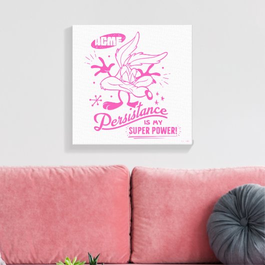 Smakelijke Retro WILE E. COYOTE™ Canvas Afdruk (Insitu (Woonkamer))