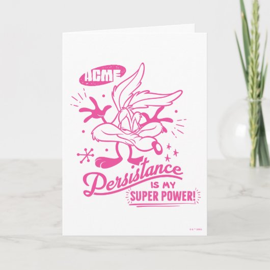 Smakelijke Retro WILE E. COYOTE™ Kaart (Voorkant)