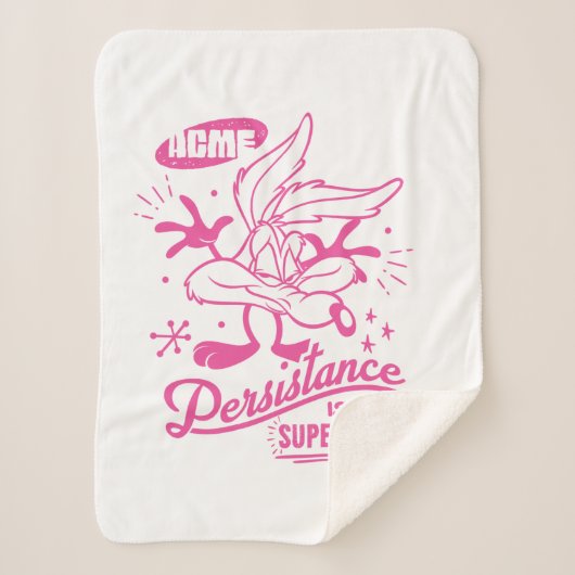 Smakelijke Retro WILE E. COYOTE™ Sherpa Deken (Voorkant)