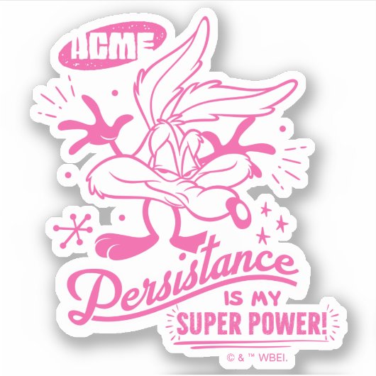Smakelijke Retro WILE E. COYOTE™ Sticker (Voorkant)