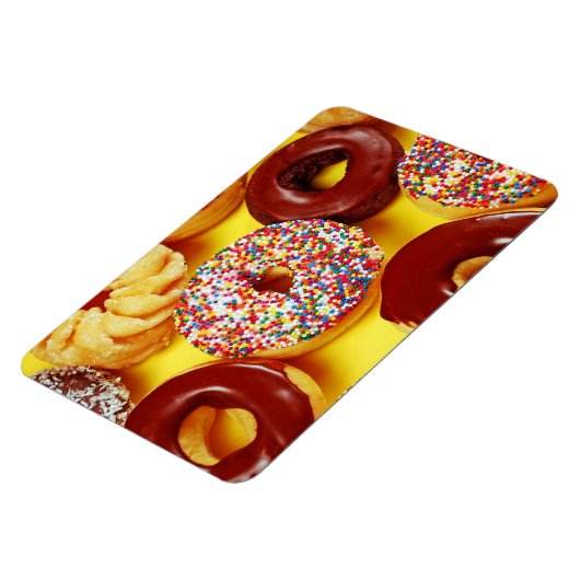 Smakelijke, verse donuts magnet magneet (Linkerzijde)