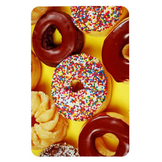Smakelijke, verse donuts magnet magneet (Verticaal)