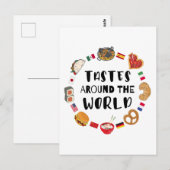 Smaken over de hele wereld briefkaart (Voorkant / Achterkant)