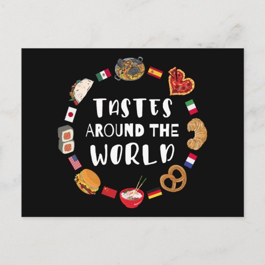Smaken over de hele wereld briefkaart (Voorkant)