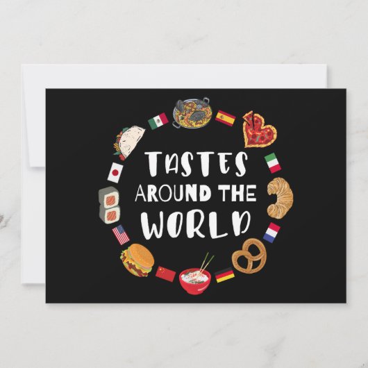 Smaken over de hele wereld kaart (Voorkant)