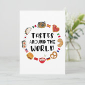 Smaken over de hele wereld kaart (Staand voorkant)