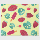 Smaken van de zomer cadeaupapier (Vlak)