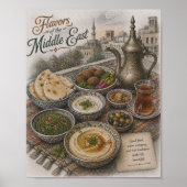 Smaken van het Midden-Oosten Culinair Poster (Voorkant)