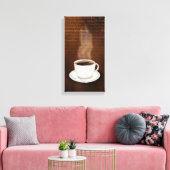 Smaken van koffie canvas afdruk (Insitu (Woonkamer))