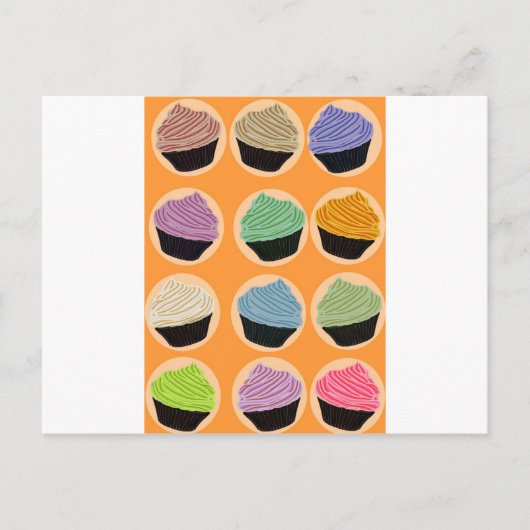 Smakjes Cupcake Briefkaart (Voorkant)