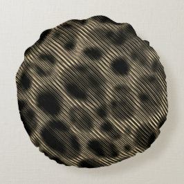 Smal beige strepen en vreemde donkere cirkels rond kussen