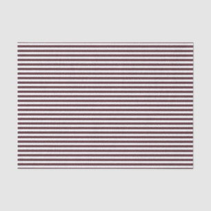 Smal verbrande burgundy en wit gestreept patroon tissuepapier