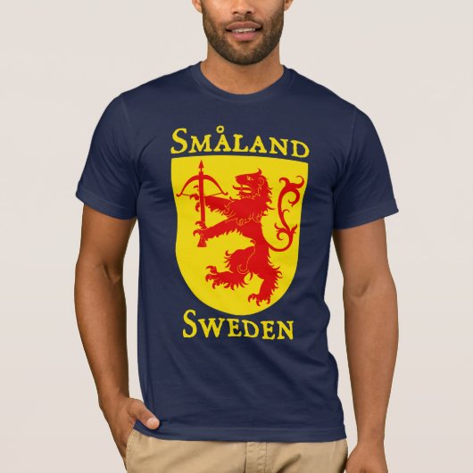 Småland, Zweden (Sverige) T-shirt (Voorkant)