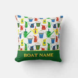 Smalboot kanaalbootnaam kussen