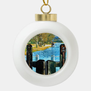 SMALBOOTSLUIS KERAMISCHE BAL ORNAMENT