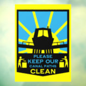 Smalbootstickers en -tekens raamsticker (Vel 3)