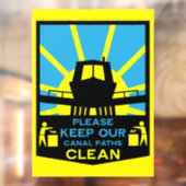 Smalbootstickers en -tekens raamsticker (Vel 2)