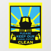 Smalbootstickers en -tekens raamsticker (Vel)
