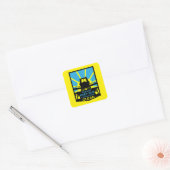 Smalbootstickers en -tekens vierkante sticker (Envelop)