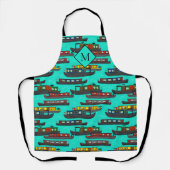 Smalboten Kanalbooten Gebatikte Monogram Schort (Voorkant)