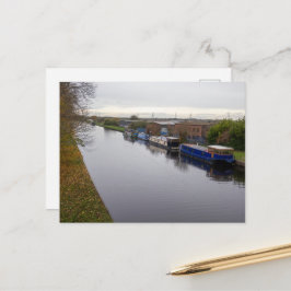 Smalboten op het Knottingley en Goolekanaal Briefkaart