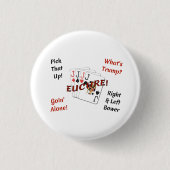 Small 1/4 Inch Round Button - Euchre (Voorkant)