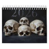 Small 2026 Skull Art Calendar Kalender (Hoes)