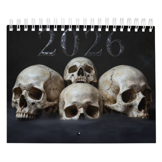 Small 2026 Skull Art Calendar Kalender (Hoes)