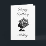Small, 4 x 5.6" Folded Greeting Card Kaart<br><div class="desc">Daughter Birthday - Beautician</div>