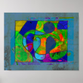 Small Abstract Art Poster 8.5 x 11 (Voorkant)