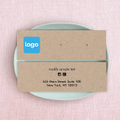 Small Add Logo Kraft Earling Display Card Mini Visitekaartjes