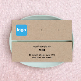 Small Add Logo Kraft Earling Display Card Mini Visitekaartjes