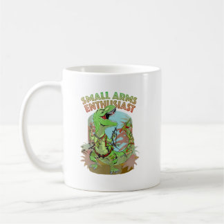 Small Arms Enthusiast Funny T-Rex Dinosaur Gun Koffiemok