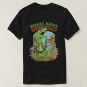 Small Arms Enthusiast Funny T-rex Dinosaur Pistool T-shirt (Design voorkant)