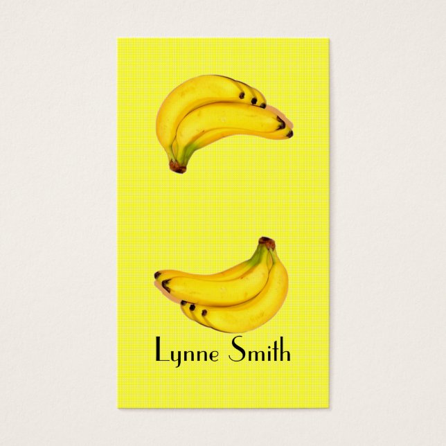 Small Bananas Bladwijzer - voeg je eigen magneet t Visitekaartje (Voorkant)