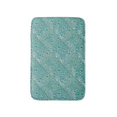 Small Bathmat met turkooise Bubbles Badmat (Voorkant Verticaal)