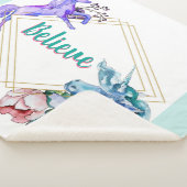 Small Believe Unicorns Sherpa Deken (3/4)