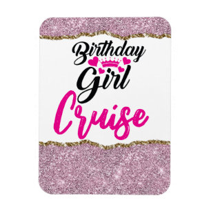 Small Birthday Girl Cruise Magnet Magneet