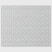 Small Black Circles Ovals White Cadeaupapier (Vlak)