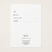 Small Black Gold Lace Lingerie Boutique Gift Kaart (Achterkant)