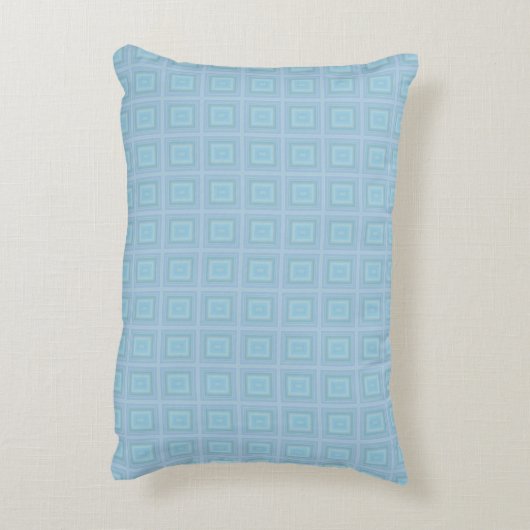 Small blue squares. accent kussen (Achterkant (Verticaal))