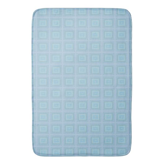 Small blue squares. badmat (Voorkant Verticaal)
