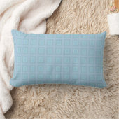 Small blue squares. kussen (Deken)